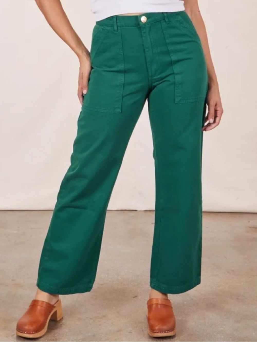 Big Bud Press Work Pant Hunter Green 100% Organic Cotton 2XL Petite